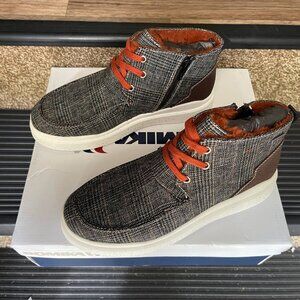 Romika Womens Helsinki 02 Boot Brown/Orange Merino Kombi Sz 38 US 8 Plaid